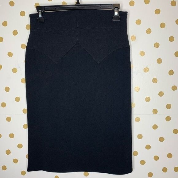 𝅺GIVENCHY Black Bodycon Pencil Skirt 8 - Picture 1 of 8